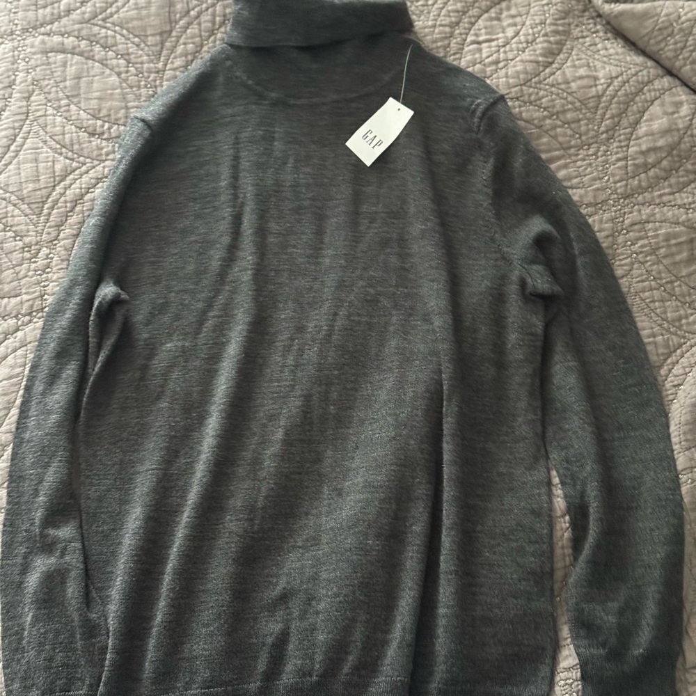 GAP Women Charcoal Turtleneck Sweater